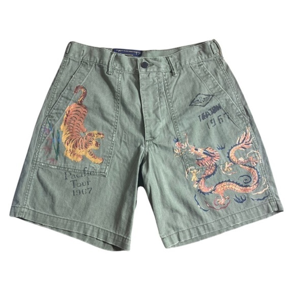 Polo Ralph Lauren Other - NWT Polo Ralph Lauren Relaxed Fit Souvenir Utility Shorts Size 30 Tiger & Dragon